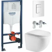 Комплект инсталляции GROHE Rapid SL 38772SH0 с унитазом AQUAme AQM2002MW и сиденьем с микролифтом (NW0286)