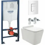 Комплект инсталляции GROHE Rapid SL 38772SH0 с унитазом AQUAme AQM2003 и сиденьем с микролифтом (NW0287)