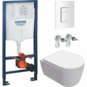 Комплект инсталляции GROHE Rapid SL 38772SH0 с унитазом AQUAme AQM2013PRO и сиденьем с микролифтом, смыв Invisible (NW0292) Комплект инсталляции GROHE Rapid SL 38772SH0 с унитазом AQUAme AQM2013PRO и сиденьем с микролифтом, смыв Invisible (NW0292)