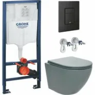 Комплект инсталляции GROHE Solido 38811KF0 с унитазом AQUAme AQM2002MGR и сиденьем с микролифтом (NW0297)