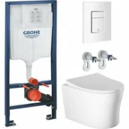 Комплект инсталляции GROHE Rapid SL 38772SH0 с унитазом Aquatek НИКА AQ2009-00 и сиденьем с микролифтом (NW0327)