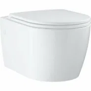 Подвесной унитаз GROHE Bau Ceramic с сиденьем с микролифтом, альпин-белый (103860SH00)