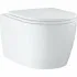 Подвесной унитаз GROHE Bau Ceramic с сиденьем с микролифтом, альпин-белый (103860SH00) Подвесной унитаз GROHE Bau Ceramic с сиденьем с микролифтом, альпин-белый (103860SH00)
