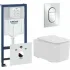 Комплект инсталляции GROHE Rapid SL NW0145/S с унитазом Aquatek КВАДРО AQ1515T-00 и сиденьем с микролифтом (NW0338) Комплект инсталляции GROHE Rapid SL NW0145/S с унитазом Aquatek КВАДРО AQ1515T-00 и сиденьем с микролифтом (NW0338)