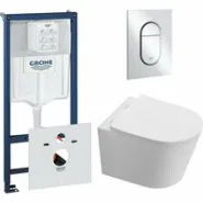 Комплект инсталляции GROHE Rapid SL NW0145/S с унитазом Aquatek ТАУРУС AQ1580T-00 и сиденьем с микролифтом (NW0350)