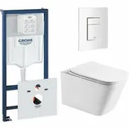 Комплект инсталляции GROHE Rapid SL 38772SH0 с унитазом Aquatek ЛИБРА AQ1505T-00 и сиденьем с микролифтом (NW0343)
