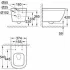 Подвесной унитаз GROHE Euro Ceramic с сиденьем, альпин-белый (NW0355) Подвесной унитаз GROHE Euro Ceramic с сиденьем, альпин-белый (NW0355)