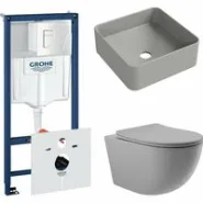 Комплект инсталляции GROHE Rapid SL 38772SH0 с унитазом Aqueduto OVO0130 и раковиной Aqueduto ESPIRAL ESP0330 (NW0360)