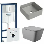 Комплект инсталляции GROHE Rapid SL 38772SH0 с унитазом Aqueduto MACIO MAC0130 и раковиной Aqueduto ESPIRAL ESP0330 (NW0364)