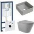 Комплект инсталляции GROHE Rapid SL NW0145/S с унитазом Aqueduto CONE CON0130 и раковиной Aqueduto ESPIRAL ESP0330 (NW0369) Комплект инсталляции GROHE Rapid SL NW0145/S с унитазом Aqueduto CONE CON0130 и раковиной Aqueduto ESPIRAL ESP0330 (NW0369)