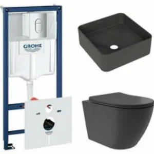Комплект инсталляции GROHE Rapid SL NW0145/S с унитазом Aqueduto OVO Plus OVOT0240 и раковиной Aqueduto ESPIRAL ESP0340 (NW0381) Комплект инсталляции GROHE Rapid SL NW0145/S с унитазом Aqueduto OVO Plus OVOT0240 и раковиной Aqueduto ESPIRAL ESP0340 (NW0381)
