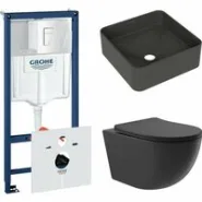 Комплект инсталляции GROHE Rapid SL 38772SH0 с унитазом Aqueduto OVO OVO0140 и раковиной Aqueduto ESPIRAL ESP0340 (NW0384)