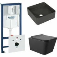 Комплект инсталляции GROHE Rapid SL NW0145/S с унитазом Aqueduto MACIO MAC0140 и раковиной Aqueduto ESPIRAL ESP0340 (NW0389)