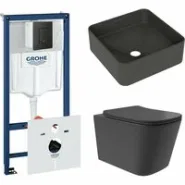 Комплект инсталляции GROHE Solido 38811KF0 с унитазом Aqueduto MACIO Plus MACТ0240 и раковиной Aqueduto ESPIRAL ESP0340 (NW0395)