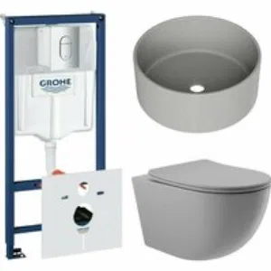 Комплект инсталляции GROHE Rapid SL NW0145/S с унитазом Aqueduto OVO OVO0130 и раковиной Aqueduto ESPIRAL D400 ESP0130 (NW0401) Комплект инсталляции GROHE Rapid SL NW0145/S с унитазом Aqueduto OVO OVO0130 и раковиной Aqueduto ESPIRAL D400 ESP0130 (NW0401)