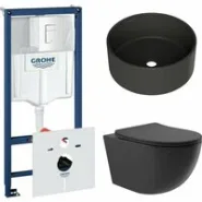 Комплект инсталляции GROHE Rapid SL 38772SH0 с унитазом Aqueduto OVO OVO0140 и раковиной Aqueduto ESPIRAL D400 ESP0140 (NW0424)