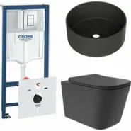 Комплект инсталляции GROHE Rapid SL 38775001 с унитазом Aqueduto MACIO Plus MACТ0240 и раковиной Aqueduto ESPIRAL D400 ESP0140 (NW0434)