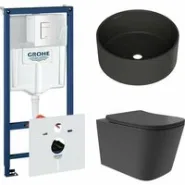 Комплект инсталляции GROHE Rapid SL 38772SH0 с унитазом Aqueduto MACIO Plus MACТ0240 и раковиной Aqueduto ESPIRAL D400 ESP0140 (NW0436)