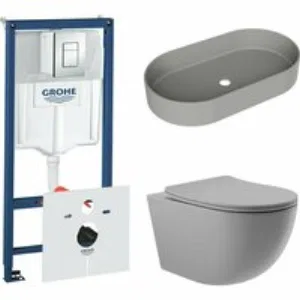 Комплект инсталляции GROHE Rapid SL 38775001 с унитазом Aqueduto OVO OVO0130 и раковиной Aqueduto ESPIRAL ESP0230 (NW0438) Комплект инсталляции GROHE Rapid SL 38775001 с унитазом Aqueduto OVO OVO0130 и раковиной Aqueduto ESPIRAL ESP0230 (NW0438)