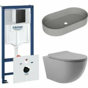 Комплект инсталляции GROHE Solido 38811KF0 с унитазом Aqueduto OVO OVO0130 и раковиной Aqueduto ESPIRAL ESP0230 (NW0439) Комплект инсталляции GROHE Solido 38811KF0 с унитазом Aqueduto OVO OVO0130 и раковиной Aqueduto ESPIRAL ESP0230 (NW0439)