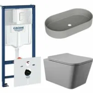 Комплект инсталляции GROHE Rapid SL 38772SH0 с унитазом Aqueduto MACIO MAC0130 и раковиной Aqueduto ESPIRAL ESP0230 (NW0444)