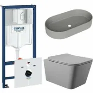 Комплект инсталляции GROHE Rapid SL NW0145/S с унитазом Aqueduto MACIO MAC0130 и раковиной Aqueduto ESPIRAL ESP0230 (NW0445)