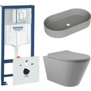 Комплект инсталляции GROHE Rapid SL 38775001 с унитазом Aqueduto CONE CON0130 и раковиной Aqueduto ESPIRAL ESP0230 (NW0446) Комплект инсталляции GROHE Rapid SL 38775001 с унитазом Aqueduto CONE CON0130 и раковиной Aqueduto ESPIRAL ESP0230 (NW0446)
