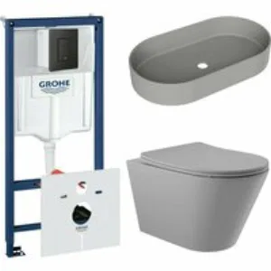 Комплект инсталляции GROHE Solido 38811KF0 с унитазом Aqueduto CONE CON0130 и раковиной Aqueduto ESPIRAL ESP0230 ( NW0447) Комплект инсталляции GROHE Solido 38811KF0 с унитазом Aqueduto CONE CON0130 и раковиной Aqueduto ESPIRAL ESP0230 ( NW0447)