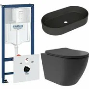 Комплект инсталляции GROHE Rapid SL 38772SH0 с унитазом Aqueduto OVO Plus OVOT0240 и раковиной Aqueduto ESPIRAL ESP0240 (NW0460)