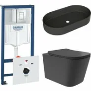 Комплект инсталляции GROHE Rapid SL 38775001 с унитазом Aqueduto MACIO Plus MACТ0240 и раковиной Aqueduto ESPIRAL ESP0240 (NW0474)