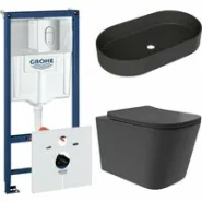 Комплект инсталляции GROHE Rapid SL NW0145/S с унитазом Aqueduto MACIO Plus MACT0240 и раковиной Aqueduto ESPIRAL ESP0240 (NW0477)
