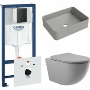 Комплект инсталляции GROHE Solido 38811KF0 с унитазом Aqueduto OVO OVO0130 и раковиной Aqueduto ESPIRAL ESP0430 (NW0479) Комплект инсталляции GROHE Solido 38811KF0 с унитазом Aqueduto OVO OVO0130 и раковиной Aqueduto ESPIRAL ESP0430 (NW0479)