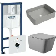 Комплект инсталляции GROHE Rapid SL NW0145/S с унитазом Aqueduto MACIO MAC0130 и раковиной Aqueduto ESPIRAL ESP0430 (NW0485)
