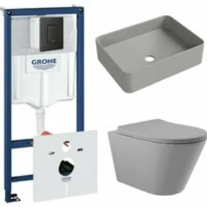 Комплект инсталляции GROHE Solido 38811KF0 с унитазом Aqueduto CONE CON0130 и раковиной Aqueduto ESPIRAL ESP0430 (NW0487) Комплект инсталляции GROHE Solido 38811KF0 с унитазом Aqueduto CONE CON0130 и раковиной Aqueduto ESPIRAL ESP0430 (NW0487)