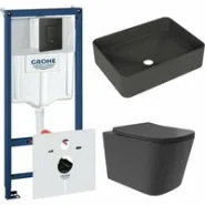 Комплект инсталляции GROHE Solido 38811KF0 с унитазом Aqueduto MACIO Plus MACТ0240 и раковиной Aqueduto ESPIRAL ESP0440 (NW0515)