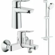Готовый комплект для ванной комнаты GROHE BauLoop, хром (NB0081)