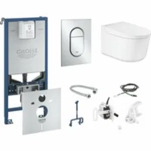 Комплект инсталляции GROHE Rapid SLX 3 в 1 с унитазом Sensia Pro Smart Toilet (NW0518) Комплект инсталляции GROHE Rapid SLX 3 в 1 с унитазом Sensia Pro Smart Toilet (NW0518)