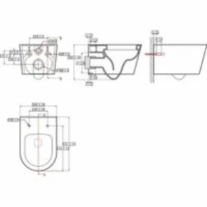 Унитаз Aquatek ОБЕРОН подвесной с сиденьем с микролифтом, белый AQ1363WT-00 Унитаз Aquatek ОБЕРОН подвесной с сиденьем с микролифтом, белый AQ1363WT-00