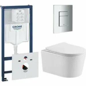 Комплект инсталляции GROHE 38775001 с унитазом Aquatek ОБЕРОН и сиденьем с микролифтом (NW0519) Комплект инсталляции GROHE 38775001 с унитазом Aquatek ОБЕРОН и сиденьем с микролифтом (NW0519)