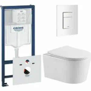 Комплект инсталляции GROHE 38772SH0 с унитазом Aquatek ОБЕРОН и сиденьем с микролифтом (NW0529) Комплект инсталляции GROHE 38772SH0 с унитазом Aquatek ОБЕРОН и сиденьем с микролифтом (NW0529)