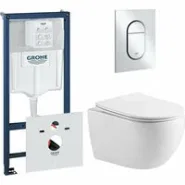 Комплект инсталляции GROHE NW0145/S с унитазом Aquatek ЕВРОПА и сиденьем с микролифтом (NW0535)