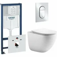 Комплект инсталляции GROHE NW0145/S с унитазом Aquatek ГЕЛИОС и сиденьем с микролифтом (NW0538)