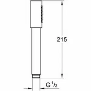 Ручной душ GROHE Rainshower Aqua Stick, 1 режим струи, темный графит, глянец (26866A00) Ручной душ GROHE Rainshower Aqua Stick, 1 режим струи, темный графит, глянец (26866A00)