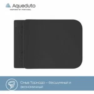 Унитаз подвесной Aqueduto MACIO 520*370 безободковый, сиденье с микролифтом, черный матовый (MACT2140) Унитаз подвесной Aqueduto MACIO 520*370 безободковый, сиденье с микролифтом, черный матовый (MACT2140)