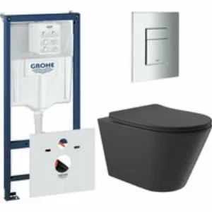 Комплект инсталляции GROHE Rapid SL 38775001 с унитазом Aqueduto CONE CONT2140 и сиденьем с микролифтом (NW0540) Комплект инсталляции GROHE Rapid SL 38775001 с унитазом Aqueduto CONE CONT2140 и сиденьем с микролифтом (NW0540)