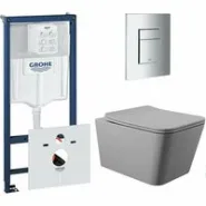 Комплект инсталляции GROHE Rapid SL 38775001 с унитазом Aqueduto MACIO MACT2130 и сиденьем с микролифтом (NW0541)
