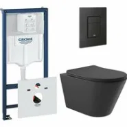 Комплект инсталляции GROHE Solido 38811KF0 с унитазом Aqueduto CONE CONT2140 и сиденьем с микролифтом (NW0546)