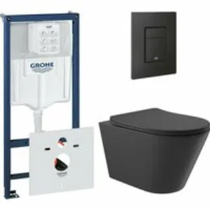Комплект инсталляции GROHE Solido 38811KF0 с унитазом Aqueduto CONE CONT2140 и сиденьем с микролифтом (NW0546) Комплект инсталляции GROHE Solido 38811KF0 с унитазом Aqueduto CONE CONT2140 и сиденьем с микролифтом (NW0546)