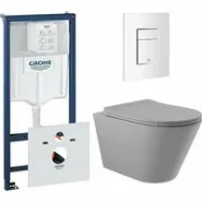 Комплект инсталляции GROHE Rapid SL 38772SH0 с унитазом Aqueduto CONE CONT2130 и сиденьем с микролифтом (NW0551)
