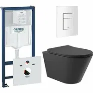 Комплект инсталляции GROHE Rapid SL 38772SH0 с унитазом Aqueduto CONE CONT2140 и сиденьем с микролифтом (NW0552)